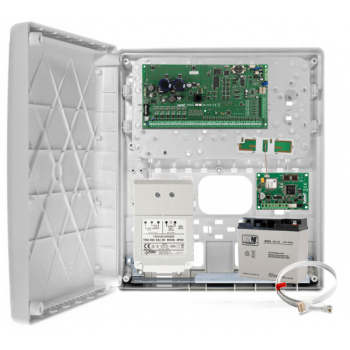 ZESTAW ALARMOWY SATEL INTEGRA 256 PLUS GRADE 3 + OPU-3P + INT-GSM + 18Ah